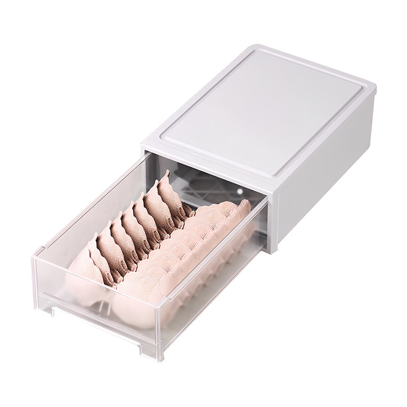 日本内衣内裤收纳盒抽屉式三合一家用袜子收纳神器贴身衣物整理箱