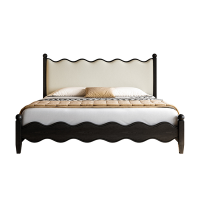 实木涟漪床全网热销进口白蜡木