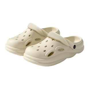 eva洞洞鞋男款2025新款海边沙滩厚底防滑踩屎感防臭拖鞋女款外穿