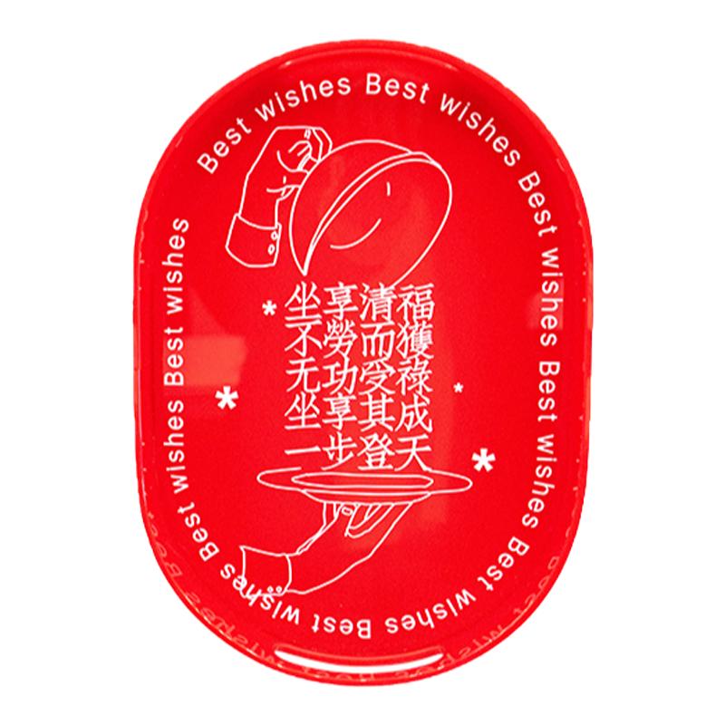 左咸敦道原创设计玄关钥匙收纳盘亚克力置物盘零食盘香薰托盘摆件