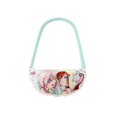 奥莉蛙联名可爱印花拼接痛包