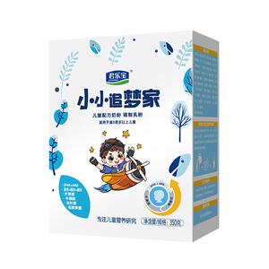 新品上市】君乐宝小小追梦家儿童配方牛奶粉3岁以上350g/盒