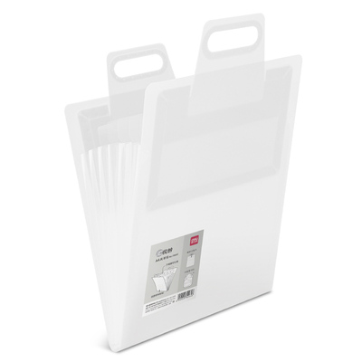 得力PP简约文件夹隐藏伸缩手提式