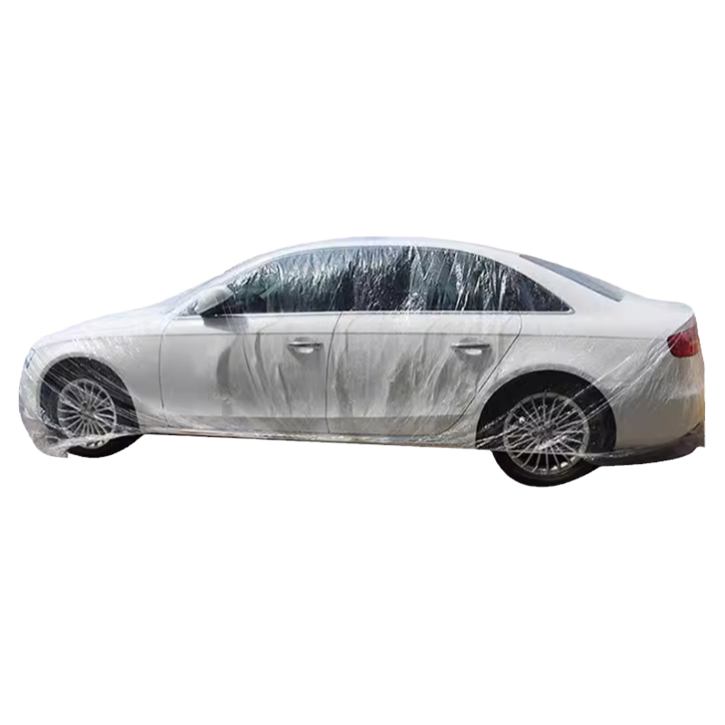 一次性车衣防晒遮阳防雨塑料透明汽车车套通用简易喷漆车罩防尘罩