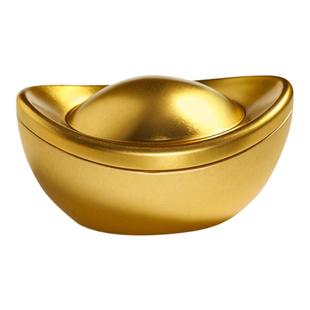 新年礼盒包装盒高档金元宝铁盒礼品盒零食糖果盒子曲奇饼干罐空盒