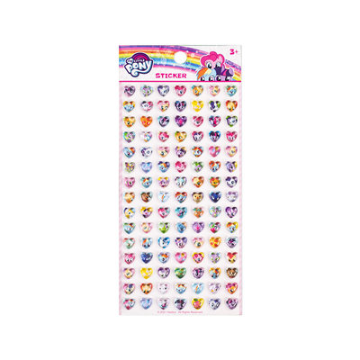 小马宝莉3d立体水晶钻石贴纸儿童卡通男孩女孩爱心宝石装饰粘贴画卡通可爱公主贴纸女孩手工早教幼儿园奖励贴