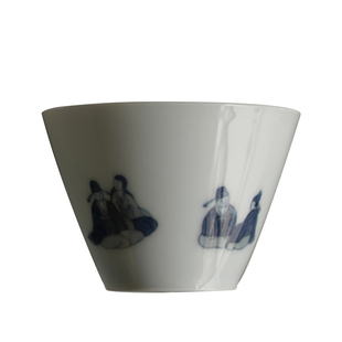 【赋山堂官方】青花烹茶品茗主人杯单杯手绘功夫茶杯个人专用陶瓷