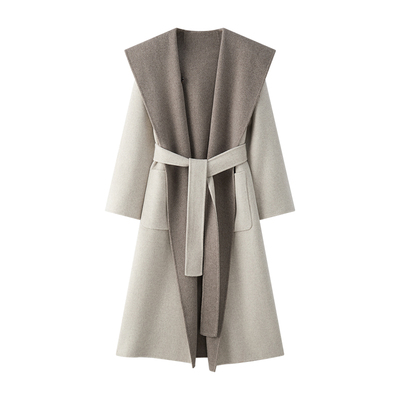 10羊绒斗篷浴袍双面穿毛呢大衣