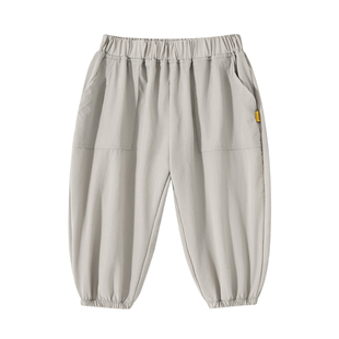 宝宝裤子夏装儿童防蚊裤男童休闲裤夏天透气女童夏季户外工装裤潮