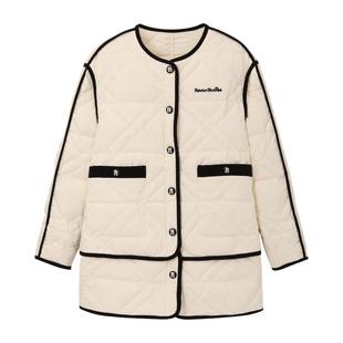 REVAN芮范樱桃系列小香风格纹羽绒服外套RM90502304