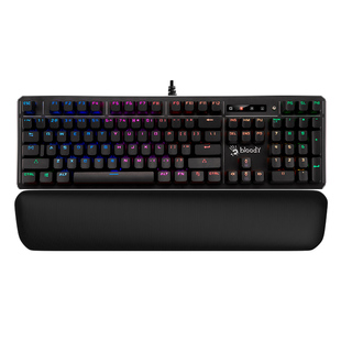 双飞燕血手幽灵B975光轴三代电竞游戏真机械键盘背光青轴网吧网咖