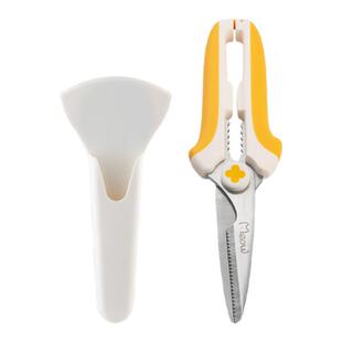 onlycook厨房专用剪刀不锈钢强力鸡骨剪冰箱贴磁吸辅食剪烤肉剪子