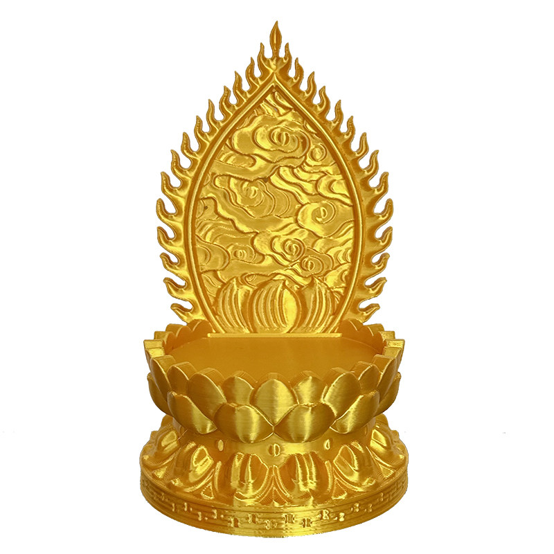 唐卡供奉架小佛像菩萨加高底座护身佛牌财神龙五爷摆放莲花台支架