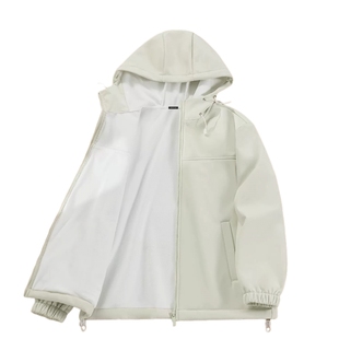 LB真维斯冲锋衣女2025新款秋冬季加绒加厚连帽外套机能工装上衣