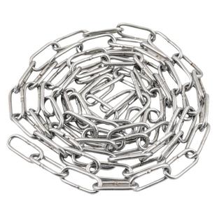 304不锈钢链条无缝铁链条长环短环晾衣链铁锁链挂钩起重链铁链子