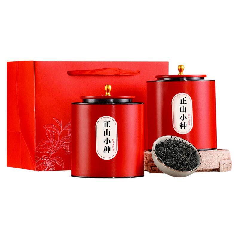 【顺丰包邮】正山小种红茶叶特级正宗浓香型500g罐礼盒装俊金骏眉