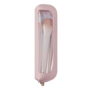 pvc开窗化妆刷收纳袋透明袋便携手拿简约大容量眉笔眼影刷包