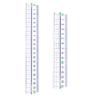 晨光透明直尺子15cm/20cm/30直尺小学生专用防近视儿童格尺多功能一年级塑料学生直尺带波浪线绘图测量刻度尺