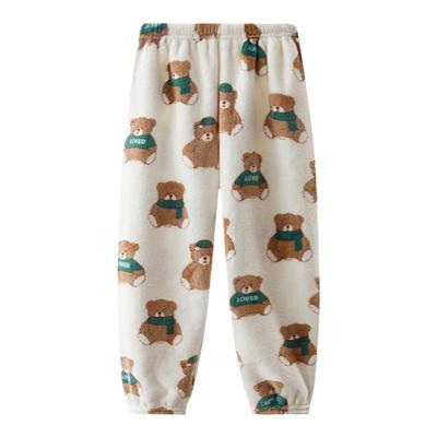 儿童家居裤睡裤法兰绒男女童