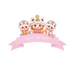 蛇年甜品台蛇宝宝生日蛋糕装饰插牌粉色健康成长慕斯杯推推乐贴纸