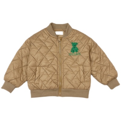 男女童加厚冬夹棉棒球服外套