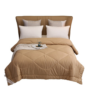 加厚保暖冬被100%纯驼绒被驼毛被子学生宿舍纯棉被芯单双人春秋被