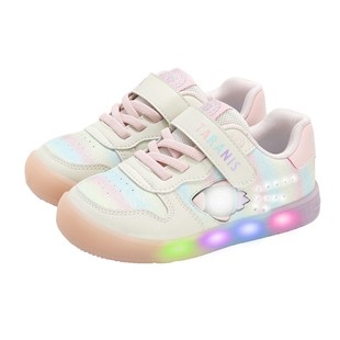 泰兰尼斯秋冬新款儿童闪灯鞋女童防滑板鞋儿童鞋子可控开关闪灯鞋