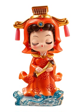 国潮中式妈祖金榜题名摆件