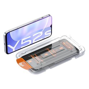 适用于vivoY52s钢化膜无尘仓防指纹防摔耐刮手机膜Y52s新款自动除尘贴膜神器vivo全屏高清抗蓝光防爆保护贴膜
