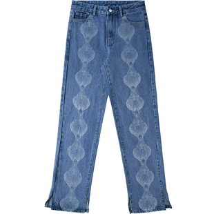 CONP 20AW Devoré Denim Jeans 切口烧花牛仔裤