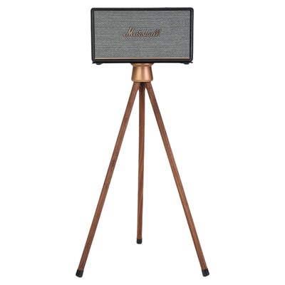 欧特声北美胡桃木落地音箱支架