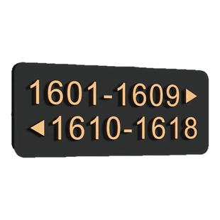 酒店房号指示牌楼层标识房间号指引索引电梯导向贴墙写字楼公司客房走廊过道门牌双向箭头引路入户亚克力定制