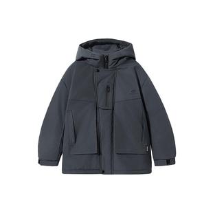 半度闲女童轻棉外套秋冬装洋气新款加厚儿童冬季防水连帽棉衣童装