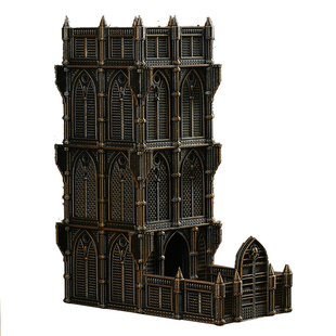 桌游居DND跑团桌游大型骰塔模型圣教堂骰子塔游戏道具摆件上色成