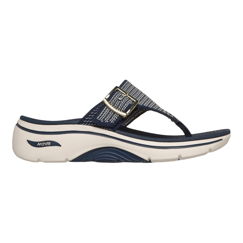 Skechers斯凯奇女鞋人字拖运动拖鞋夹趾缓震针织面凉鞋轻便夏季