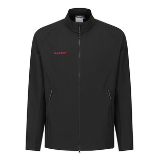 25猛犸象MAMMUT Macun 2.0 So Jkt 红标刺绣立领软壳衣连帽外套男