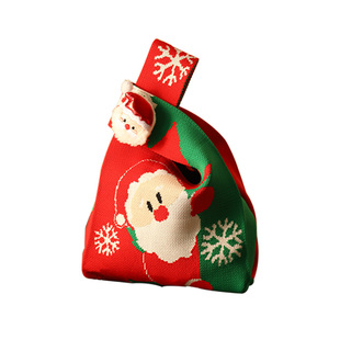 2025圣诞节礼物袋新年手提小礼品平安夜幼儿园送儿童礼物包装袋子