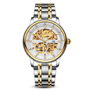 上海手表国民系列41mm时间迷宫时镂空防水全自动机械男腕表855