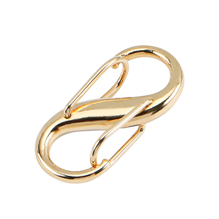 S扣迷你8字扣包包链条调节扣肩带缩短神器diy配件小弹簧扣双头扣