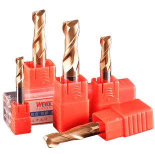 威特HRC60立铣刀双刃平底合金铣刀4刃钨钢钢用铣刀数控雕刻机刀具