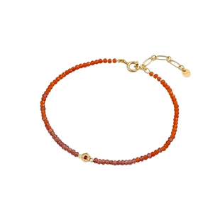 agete/阿卡朵【海外限定】红宝石925银手链