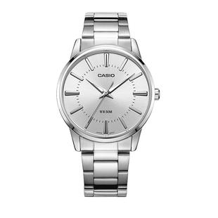 正品卡西欧手表男士大表盘简约指针钢带防水男表MTP-1303海外直邮