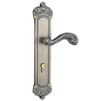 欧式古铜锌合金子母门执手锁