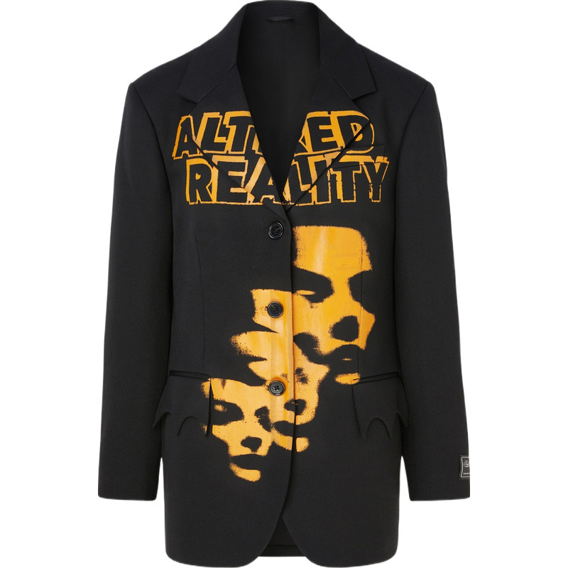 【限时折上9折】Raf simons 秋冬女士印花粒纹面料西装外套