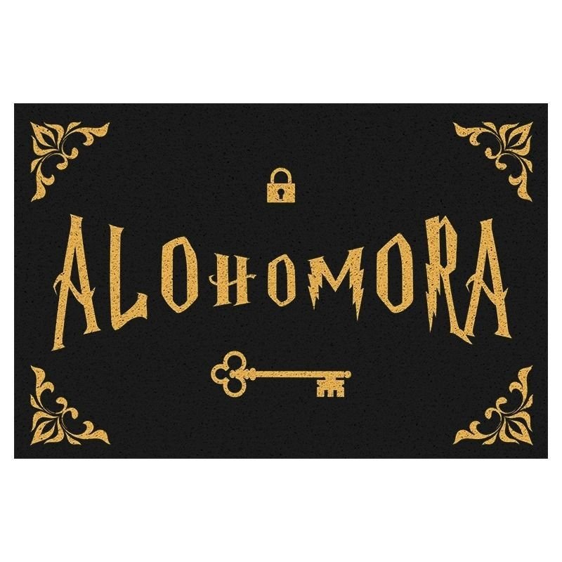 美式ing风哈利波特家用门口蹭土pvc丝圈可裁剪炫酷脚垫地垫