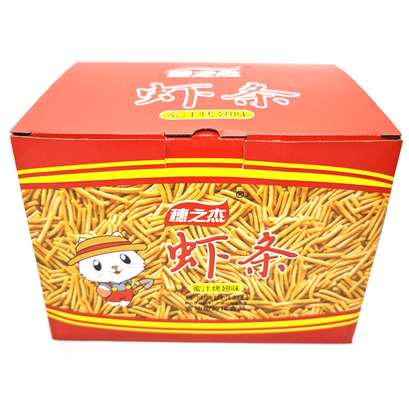穗之杰网红休闲零食虾条膨化食品