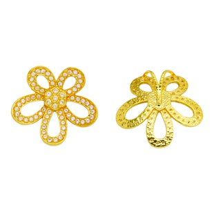 【店铺专属】18k金格桑花项链吊坠女款百搭DIY配件QL07368-2