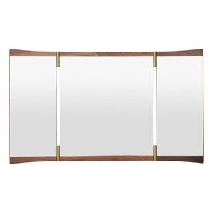 GUBI Vanity Wall Mirror 镜子 挂墙 黄铜 穿衣镜 北欧 折叠
