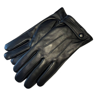 女士触屏羊皮真皮手套简约时尚开车骑行冬季保暖加绒加厚防寒防风