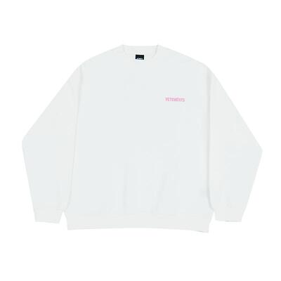 VETEMENTS男女火龙印花圆领卫衣